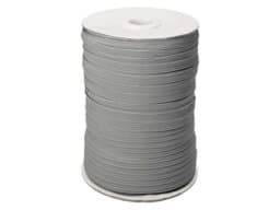 Zeige Details für 7mm breites Gummiband aus Polyester - 100m Spule - grau Bild von 7mm breites Gummiband aus Polyester - 100m Spule - grau