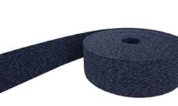 Zeige Details für 1m Gürtelband / Taschenband - 40mm breit - Jeansblau melange Bild von 1m Gürtelband / Taschenband - 40mm breit - Jeansblau melange