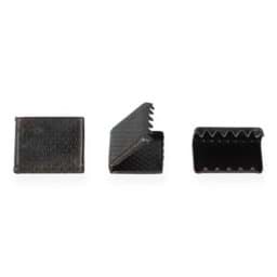 Zeige Details für Metallenden für Flachkordel / Gurtband - 15mm breit - schwarz oxidiert - 10 Stück Bild von Metallenden für Flachkordel / Gurtband - 15mm breit - schwarz oxidiert - 10 Stück