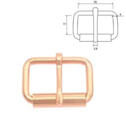 Zeige Details für Rollschnalle aus Stahl - Rosegold - 30mm x 17mm - 10 Stück Bild von Rollschnalle aus Stahl - Rosegold - 30mm x 17mm - 10 Stück