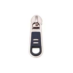 Zeige Details für Zipper für 8mm Reißverschlüsse, Farbe: schwarz/silber - 10 Stück Bild von Zipper für 8mm Reißverschlüsse, Farbe: schwarz/silber - 10 Stück
