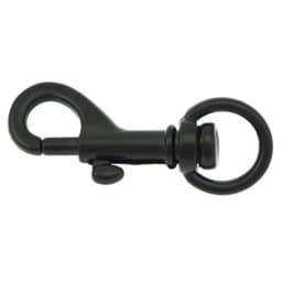 Zeige Details für Bolzenkarabiner klein - 4,6cm mit 10mm Rundwirbel - schwarz - 10 Stück Bild von Bolzenkarabiner klein - 4,6cm mit 10mm Rundwirbel - schwarz - 10 Stück