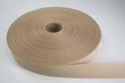 Zeige Details für 50m Rolle Ripsband / Einfassband aus Polyester - 20mm breit - beige Bild von 50m Rolle Ripsband / Einfassband aus Polyester - 20mm breit - beige