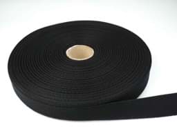 Zeige Details für 50m Rolle Köperband aus Baumwolle - 20mm breit - schwarz Bild von 50m Rolle Köperband aus Baumwolle - 20mm breit - schwarz