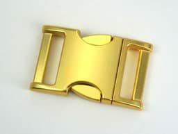 Zeige Details für Zinc Max Steckschließer - 25mm Durchlass - matt vermessingt - 10 Stück Bild von Zinc Max Steckschließer - 25mm Durchlass - matt vermessingt - 10 Stück