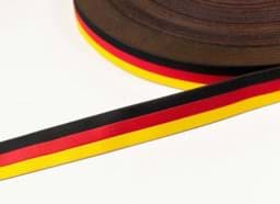 Zeige Details für 1m Webband - schwarz/rot/gelb - 17mm breit Bild von 1m Webband - schwarz/rot/gelb - 17mm breit