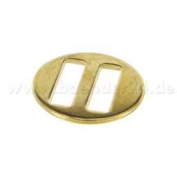 Zeige Details für Schiebeschnalle für Halfter, vermessingt, für 25mm Gurtband, 1 Stück Bild von Schiebeschnalle für Halfter, vermessingt, für 25mm Gurtband, 1 Stück