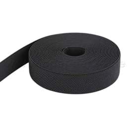 Zeige Details für 5m Rolle Gummiband - Farbe: schwarz - 25mm breit Bild von 5m Rolle Gummiband - Farbe: schwarz - 25mm breit