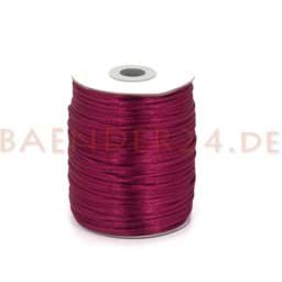 Zeige Details für 100m Rolle Satinkordel -  2mm stark - Farbe: weinrot Bild von 100m Rolle Satinkordel -  2mm stark - Farbe: weinrot