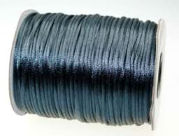 Zeige Details für 100m Rolle Satinkordel -  2mm stark - Farbe: graphit Bild von 100m Rolle Satinkordel -  2mm stark - Farbe: graphit