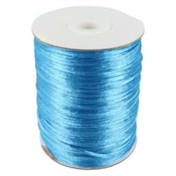 Zeige Details für 100m Rolle Satinkordel -  2mm stark - Farbe: türkis Bild von 100m Rolle Satinkordel -  2mm stark - Farbe: türkis
