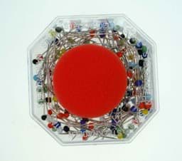 Zeige Details für Glaskopfstecknadeln mit Kissen - 30 x 0,6mm - 20g (ca. 150 Stück ) Bild von Glaskopfstecknadeln mit Kissen - 30 x 0,6mm - 20g (ca. 150 Stück )