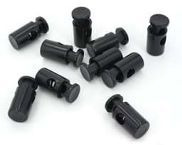 Zeige Details für Kordelstopper Zylinderform - für Schnüre bis 5mm Dicke - schwarz - 100 Stück Bild von Kordelstopper Zylinderform - für Schnüre bis 5mm Dicke - schwarz - 100 Stück