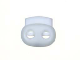 Zeige Details für Kordelstopper - 2-Loch - bis 4mm - weiß - 23mm breit - 10 Stück Bild von Kordelstopper - 2-Loch - bis 4mm - weiß - 23mm breit - 10 Stück