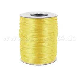 Zeige Details für 100m Rolle Satinkordel -  2mm stark - Farbe: gelb Bild von 100m Rolle Satinkordel -  2mm stark - Farbe: gelb