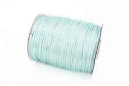 Zeige Details für 100m Rolle Satinkordel -  2mm stark - Farbe: eisblau Bild von 100m Rolle Satinkordel -  2mm stark - Farbe: eisblau