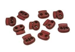 Zeige Details für Kordelstopper - 2-Loch - bis 4mm - bordeaux - 23mm breit - 10 Stück Bild von Kordelstopper - 2-Loch - bis 4mm - bordeaux - 23mm breit - 10 Stück