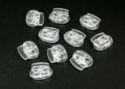 Zeige Details für Kordelstopper - 2-Loch - bis 4mm - transparent - 23mm breit - 10 Stück Bild von Kordelstopper - 2-Loch - bis 4mm - transparent - 23mm breit - 10 Stück