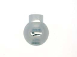 Zeige Details für 20mm Kordelstopper mit 6mm Durchlass, Kugelform, milchig - 1 Loch - 10 Stück Bild von 20mm Kordelstopper mit 6mm Durchlass, Kugelform, milchig - 1 Loch - 10 Stück
