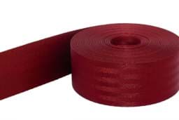 Zeige Details für 50m Sicherheitsgurtband weinrot dunkel aus Polyamid, 38mm breit, bis 1,5t belastbar Bild von 50m Sicherheitsgurtband weinrot dunkel aus Polyamid, 38mm breit, bis 1,5t belastbar