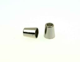 Zeige Details für Kordelenden aus Metall - für Schnüre bis 5mm Dicke - silber - 10 Stück Bild von Kordelenden aus Metall - für Schnüre bis 5mm Dicke - silber - 10 Stück