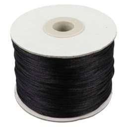 Zeige Details für 100m Rolle Satinkordel -  1mm stark - Farbe: schwarz Bild von 100m Rolle Satinkordel -  1mm stark - Farbe: schwarz