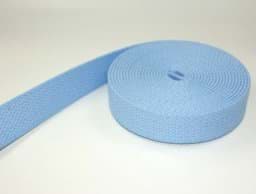 Zeige Details für 5m Baumwollgurtband - 2,6mm dick - 38mm breit - Farbe: hellblau *ABVERKAUF* Bild von 5m Baumwollgurtband - 2,6mm dick - 38mm breit - Farbe: hellblau *ABVERKAUF*