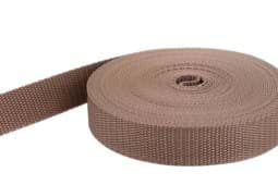 Zeige Details für 10m PP Gurtband - 15mm breit - 1,4mm stark - hellbraun (UV) Bild von 10m PP Gurtband - 15mm breit - 1,4mm stark - hellbraun (UV)