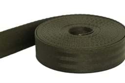 Zeige Details für 5m Sicherheitsgurtband / Kindergurt khaki aus Polyamid - 25mm breit - bis 1t belastbar Bild von 5m Sicherheitsgurtband / Kindergurt khaki aus Polyamid - 25mm breit - bis 1t belastbar