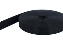 Zeige Details für 50m PP Gurtband - 16mm breit - 2mm stark - schwarz (UV) Bild von 50m PP Gurtband - 16mm breit - 2mm stark - schwarz (UV)
