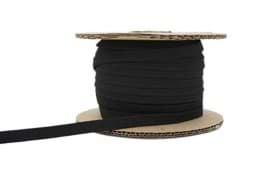 Zeige Details für 10mm breites Gummiband aus Polyester - 50m Rolle - schwarz Bild von 10mm breites Gummiband aus Polyester - 50m Rolle - schwarz