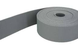 Zeige Details für 5m Gürtelband / Taschenband - Farbe: Silbergrau - 40mm breit Bild von 5m Gürtelband / Taschenband - Farbe: Silbergrau - 40mm breit