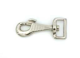 Zeige Details für Bolzenkarabiner für 20mm Gurtband - 8,5cm lang - vernickelt - 1 Stück Bild von Bolzenkarabiner für 20mm Gurtband - 8,5cm lang - vernickelt - 1 Stück