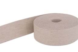 Zeige Details für 50m Gürtelband / Taschenband -  20mm breit - Farbe: natur meliert Bild von 50m Gürtelband / Taschenband -  20mm breit - Farbe: natur meliert