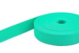Zeige Details für 4m PP Gurtband - 20mm breit - 1,4mm stark - minze (UV) Bild von 4m PP Gurtband - 20mm breit - 1,4mm stark - minze (UV)