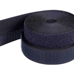 Bild von 25m Klettband (Flausch & Haken) - 50mm breit, Farbe: dunkelblau - zum Aufnähen