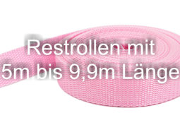 Bild von Restpostenbox 40mm breites PP-Gurtband 1,4mm stark, 25m - rosa (UV)