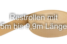 Bild von Restpostenbox 40mm breites PP-Gurtband 1,4mm stark, 25m - beige (UV)