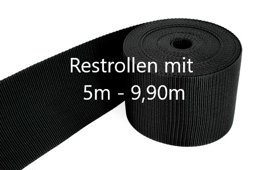 Bild von Restpostenbox 100mm breites PP-Gurtband 1,4mm stark, 50m - schwarz (UV)