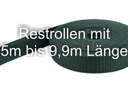 Bild von Restpostenbox 25mm breites PP-Gurtband 1,4mm stark, 50m - dunkelgrün (UV)