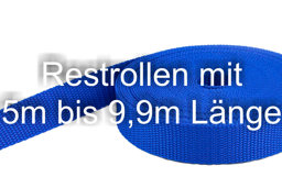 Bild von Restpostenbox 25mm breites PP-Gurtband 1,4mm stark, 25m - königsblau (UV)