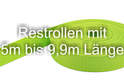 Bild von Restpostenbox 15mm breites PP-Gurtband 1,4mm, 25m - limone (UV)