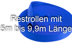 Bild von Restrollen 20mm breites Schlauchgurtband, 25m - blau (UV)