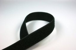Bild von 1m Rolle Alfagrip  back to back Klettband, 30mm breit, schwarz