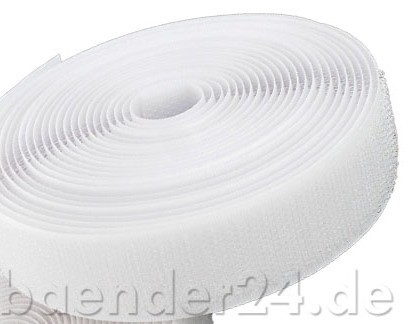 Klettladen - Klettband - 1 Meter VELCRO® selbstklebendes Flauschband 50mm  Farbe schwarz Kleber PS30