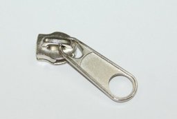 Bild von Zipper für 8mm Reißverschlüsse, Farbe: silber, 10 Stück