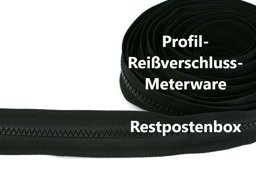Bild von Restpostenbox 5mm Profil-Endlosreißverschluss, schwarz - 25m