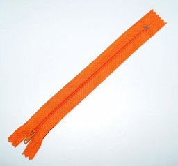 Bild von 25 Reißverschlüsse 3mm, 18cm Länge, Farbe: orange