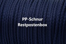 Bild von Restpostenbox PP-Schnur 5mm stark, 50m - dunkelblau (UV)