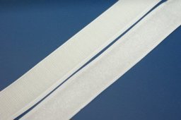 Bild von 1m Selbstklebendes Klettband (1m Flausch & 1m Haken), 30mm breit, Farbe: weiß